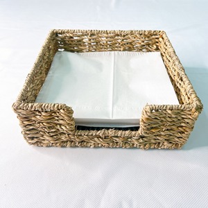 Servilleteros de algas marinas hechos a mano para decoración de CENA DE Navidad servilleteros de paja de mesa - Product Image 2