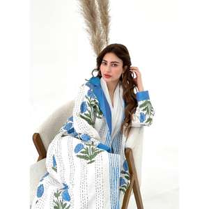 ¡Novedad de 2025! Chaqueta Kantha india, chaqueta acolchada hecha a mano, bata larga Kantha, chaqueta para mujer - Product Image 1