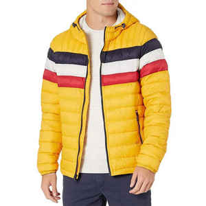 Chaquetas de Invierno Personalizadas al por Mayor para Hombre, Chaquetas de Invierno Cálidas con Capucha, de Primera Calidad, para Exteriores, Estilo Urbano, Acolchadas con Plumón - Product Image 1
