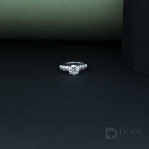 แหวนเพชรโมอิส925ผู้หญิงทำจากเงินสเตอร์ลิงและสเตนเลสทันสมัยในห้องแล็บสร้างการออกแบบพิเศษสำหรับทุกโอกาส - Product Image 2