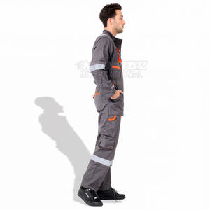 Custom Made High Visibility Reflective <b>Work</b> Coverall New Design Breathable and <b>Waterproof</b> Safety Workwear - Product Image 5