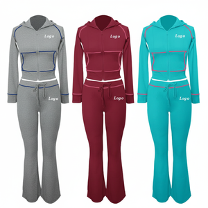 Conjunto Deportivo de Invierno Personalizado al por Mayor para Hombre y Mujer, Traje de Entrenamiento Deportivo Transpirable, Ropa de Gimnasio de 2 Piezas, OEM/ODM - Product Image 5