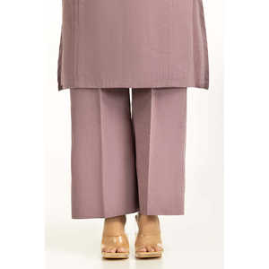 ชุดเซ็ตสองชิ้นลายดอกไม้สำหรับผู้หญิง ผ้าเครปย้อมเส้นด้าย รุ่น IPST-55049 กางเกงขายาวระดับเข่า ไม่มีปก ไซส์ XS XXS XL สำหรับชุดฤดูร้อน - Product Image 1