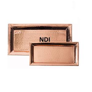 Juego de bandeja de servicio rectangular personalizable de latón pulido de diseño moderno hecho a mano para servicio de catering de Cocina Comida café té - Product Image 5