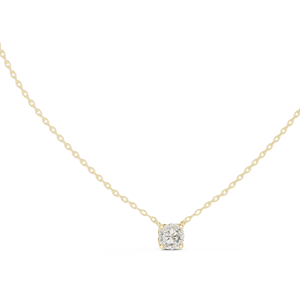 jewels 18k Elegant Round Cut Moissanite Necklace for women - Product Image 5