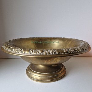 Cuenco de latón decorativo superior, Color dorado, diseño hecho a mano, soporte, vajilla, cuenco para servir con venta, aspecto admirable, suministro de cuenco para servir - Product Image 4