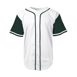 Jersey de béisbol personalizado con botones completos de poliéster 100% barato para hombre negro al por mayor con diseño personalizado hecho en Pakistán - Product Image 1