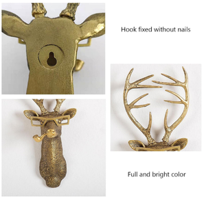 รูปปั้นรูปสัตว์รูปกวางสำหรับตกแต่งบ้านติดผนัง - Product Image 5