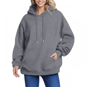 Sudaderas con capucha unisex al por mayor para mujer, Sudadera con capucha para mujer, Sudadera con capucha en blanco para mujer - Product Image 4
