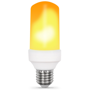 หลอดไฟ LED เอฟเฟกต์เปลวไฟวินเทจ 5W AC85-265V E27 E26 B22 แสงสีเหลืองอำพันอุ่น - Product Image 1