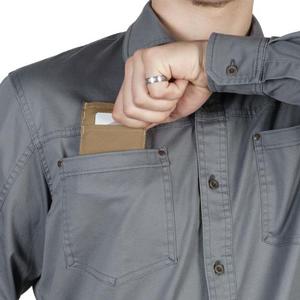 Chemise en flanelle à carreaux décontractée pour homme - Gris fer - 100% coton tissé - Taille XL - Product Image 4