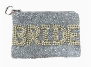 Bolso pequeño de Valencia con cuentas blancas y naranjas bordado artesanal de primera calidad elegante hermoso nuevo diseño de Hiba Enterprises - Product Image 3