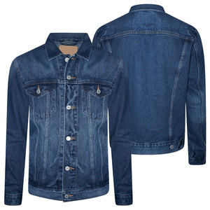 Veste en jean bleu vintage pour hommes, coupe ample, manches longues, style déchiré, veste d'hiver décontractée en denim de haute qualité pour hommes - Product Image 6