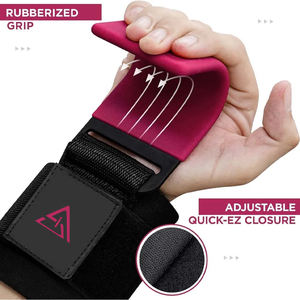 Crochets de musculation personnalisés avec logo, ensemble de crochets de musculation pour la salle de sport, sangles de poignet pour la musculation, tractions robustes - Product Image 4