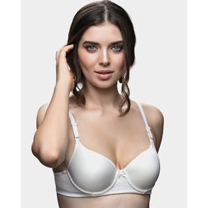 Sujetador Push-Up con Aros y Relleno 210 para Mujer, Cómodo, Transpirable, Tallas Grandes, Lencería con Logotipo Floral, Copa con Diseño Sólido - Product Image 4