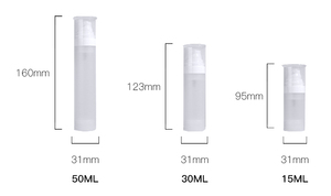 En Stock botella sin aire cosmética al por mayor 15ml 30ml 50ml capacidad muestra prueba Pp botella de bomba de loción sin aire - Product Image 3