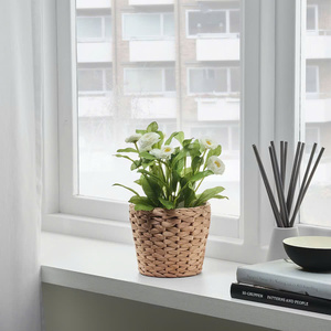 Cesta de almacenamiento de ratán tejida a mano de primera calidad de Vietnam, decoración interior sostenible para el hogar con elegancia natural para plantas - Product Image 2