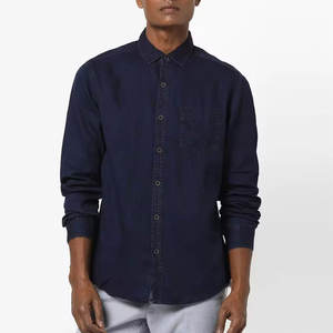 Men Vintage Look Jeans <b>Shirt</b> Long Sleeve <b>Party</b> Top Men Classic Button Up Jeans <b>Shirt</b> Everyday Work <b>Shirt</b> - Product Image 1