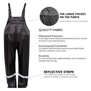 Nouveauté : Salopette de sécurité imperméable à faible MOQ, salopette de sécurité avec bandes réfléchissantes pour le travail en extérieur - Product Image 5
