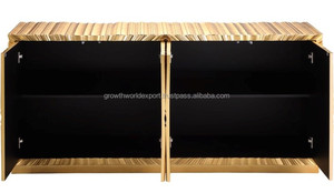 거울 세트 재 나무 소나무 보관 사이드 보드 거실 가구와 최신 현대 럭셔리 단단한 나무 캐비닛 콘솔 - Product Image 6