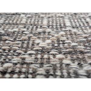 พรมขนสัตว์ทอแบบแบน Indusbar สีเทาและสีดำ ลายเรขาคณิตและลวดลายนามธรรม สำหรับห้องโถงและพื้นบ้าน พรมปูพื้นทรงสี่เหลี่ยมผืนผ้าจากปอกระเจา-Pdwl-671 - Product Image 3