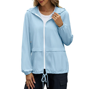 Wholesale Breathable Waterproof <b>Windbreaker</b> <b>Jackets</b> For <b>Women</b> Custom Logo Print <b>Women's</b> <b>Windbreaker</b> <b>Jacket</b> In Low MOQ - Product Image 1