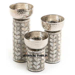 Ensemble de trois bols à chocolat martelés avec support en nacre, taille personnalisée, nouveau bol à chocolat design - Product Image 6