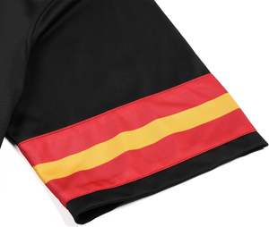 Camisetas de fútbol americano de ajuste personalizado de alta calidad, bordado por sublimación OEM, uniforme escolar de manga corta deportivo de malla duradera - Product Image 4