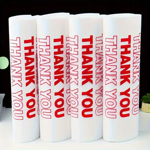 ถุงใส่เสื้อยืดโพลีเอชดี/LDPE มีความยืดหยุ่นสูงถุงใส่ของชำโลโก้ได้ตามต้องการ - Product Image 5