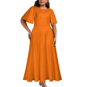 Camiseta Casual playa bolsillos de talla grande Swing suelto nuevo estilo verano señoras Oficina vestido Color sólido lápiz vestidos ropa - Product Image 5