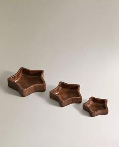 Juego de 3 Tazones de Madera en Forma de Estrella - Product Image 5