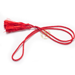 Cordons de Cincture enduits personnalisés de haute qualité avec des glands de prêtre multicolores pour sacs à vêtements - Product Image 1