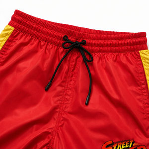 Street Fighter <b>Men's</b> Red Yellow Solid Hooded Windbreaker <b>Jacket</b> Shorts Set Streetwear <b>Summer</b> Breathable Quick Dry Knitted - Product Image 5