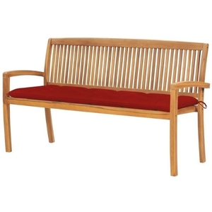 Panca da giardino in Legno Di teak CON braccioli mobili da giardino A <span class=keywords><strong>2</strong></span>ตำแหน่งรวม cuscino sedle in tessito - Product Image 3