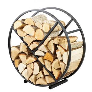 Porte-bûches en métal décoratif et esthétique de conception de qualité de tendance chaude pour le support rustique de bois de chauffage en métal de jardin de maison - Product Image 2