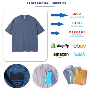 เสื้อยืดวินเทจฟอกสีแบบขายส่งสำหรับผู้ชาย ทรงโอเวอร์ไซส์ น้ำหนักเบา ผ้าฝ้ายเทอร์รี่ 100% แบบลำลอง ถักทอ พิมพ์ลายตามสั่ง - Product Image 4