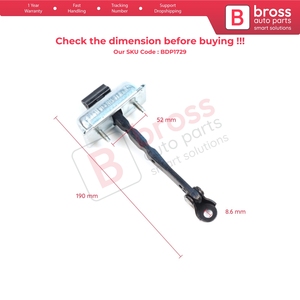 BDP1729 Conjunto de Freno y Limitador de Puerta Delantera para Austral Espace VI MK6 RHN 2023 en adelante 804307838R - Product Image 5