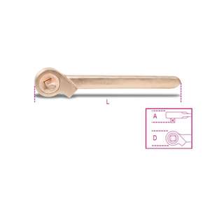 BETA Sparkproof 1/2 ''Drive Push-Through Square Ratchet Air Trinquetes Producto - Product Image 1