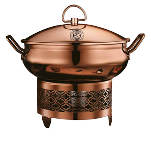 Cuivre pur chauffe-plats Buffet équipement hôtel Restaurant cuisine équipement grande capacité en acier inoxydable Roll Top hydraulique - Product Image 1