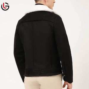 Chaqueta de cuero con bolsillo para hombre - Product Image 3