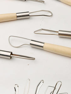 Bview Lot de 6 outils de <span class=keywords><strong>sculpture</strong></span> en argile pour la fabrication de poteries avec perforateur rond en polymère pour artistes débutants - Product Image 5