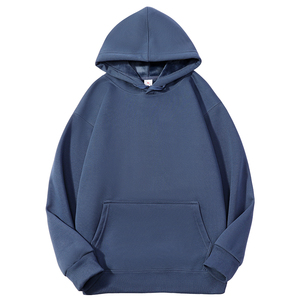 OEM 100% coton personnalisé sweat à capuche pour hommes de haute qualité décontracté surdimensionné pull hiver lourd solide français 3D Applique - Product Image 1