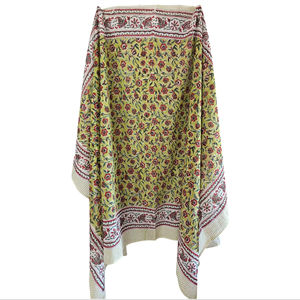 ผ้าคลุมชายหาดลายดอกไม้หลากสี ผ้าฝ้ายแท้ 100% สำหรับผู้หญิง ขนาด 44 นิ้ว x 72 นิ้ว ขายส่ง - Product Image 1