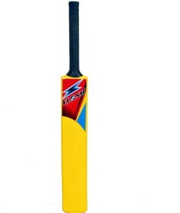 Murciélagos de Cricket curvos de bola dura de Color amarillo liso de madera murciélagos deportivos de buena calidad - Product Image 1