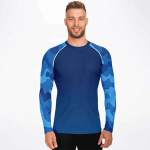 T-shirt de compression respirant à manches longues pour le sport, imprimé par sublimation, à séchage rapide, pour l'entraînement sportif - Product Image 3
