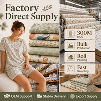 Tela de Punto 100% Algodón con Impresión Digital Personalizada, Material de Diseño Privado para Proveedores de Marcas de Ropa OEM ODM, Suministro al por Mayor
