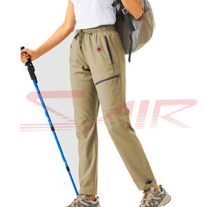 Pantalon droit pour femme de haute qualité à taille élastique, nouveau design, respirant, grande taille, décontracté, confortable, avec logo personnalisé, directement de l'usine - Product Image 2