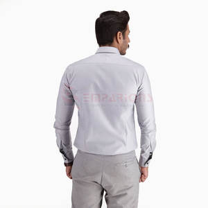 Nouvelle arrivée T-shirt pour homme Chemise habillée en polyester de bonne qualité 100% coton Couleur vierge à la mode et nouveau design - Product Image 2