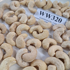 Vente en gros en vrac SANTIGO Vietnam W320 Noix de cajou Noix de cajou W320 Kernel Kaju Badam Service 24/7 - Product Image 1