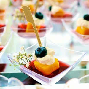 Décoration de fête Bambou Pick Stick avec drapeau pour apéritif Fruit Dessert Eco Friendly Jetable Cocktail Use - Product Image 2